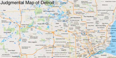 Fordømmende kort Detroit